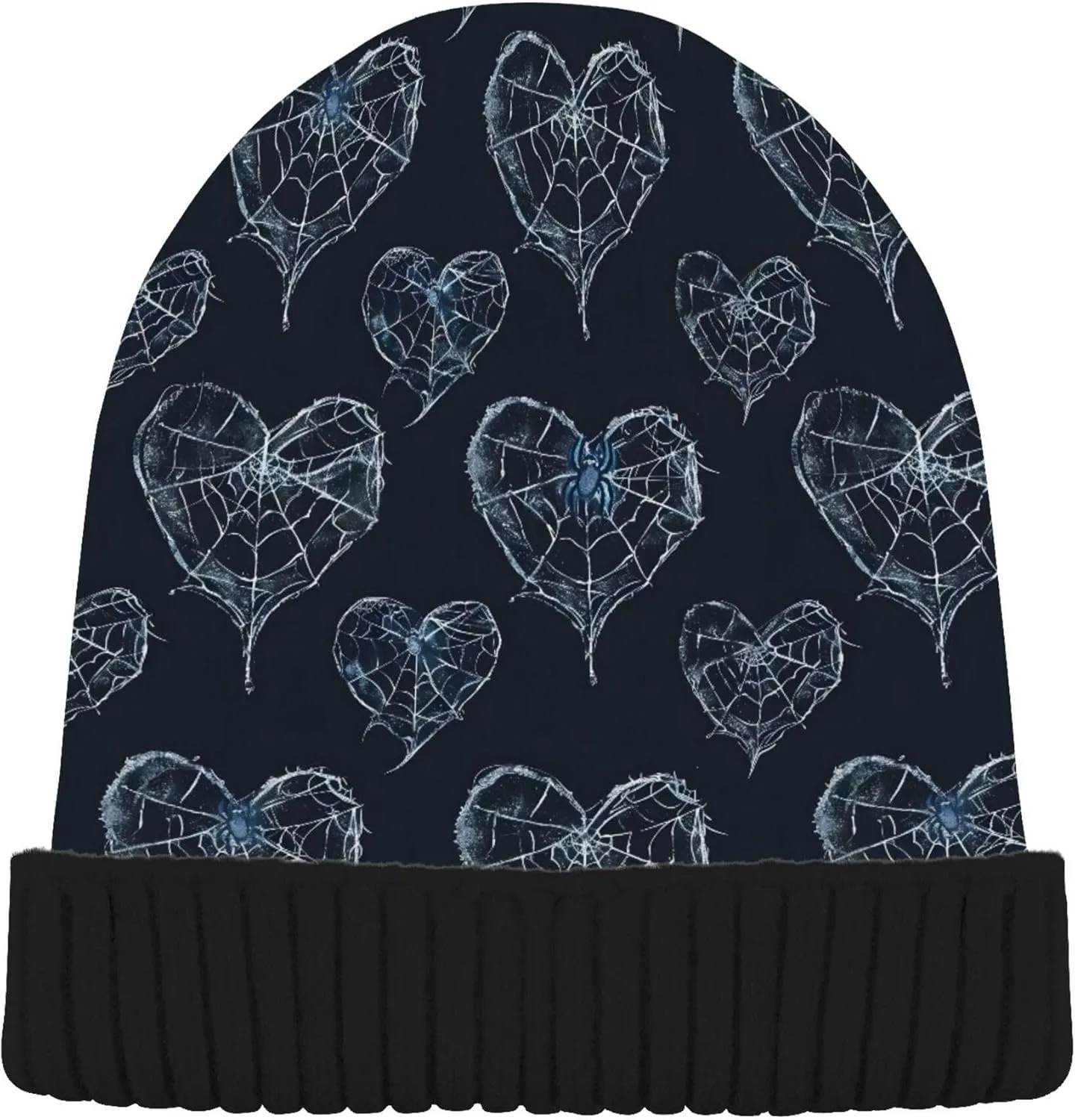 MNSRUU Black Beanie Hat Abstract Art Diamond Beanie Hat for Men Women Beanie Cap Roll-up Edge Skullcap