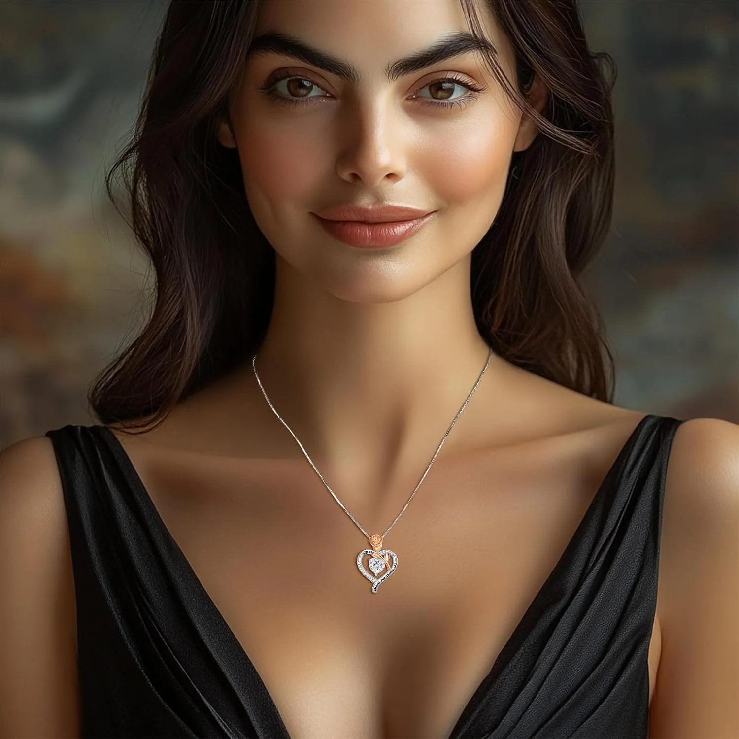 Moissanite Heart Necklaces Forever Love Pendant for Women, 925 Sterling Silver 1-3CT Moissanite Jewelry Anniversary Birthday Christmas Gifts for Wife Mom Girlfriend Sister Grandma