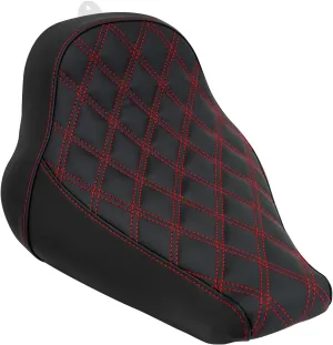 Motorcycles Driver Rider Solo Seat Fit For Harley Softail Breakout Fatboy 2018-2024 (Red Stitching)