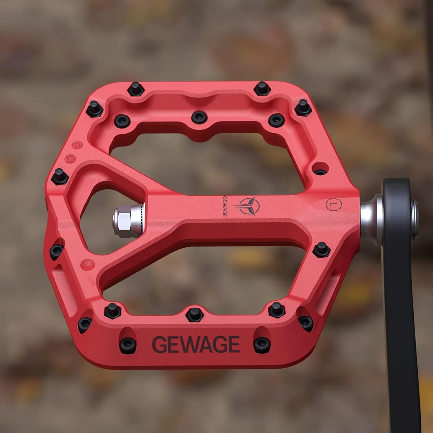 Mountain Bike Pedals - 9/16" Nylon Fiber Bicycle Flat Pedals -Bicycle Platform Pedals for Road Mountain BMX MTB Bike