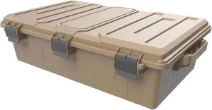 MTM ACDC50 Divided Ammo Crate Utility Box, Water- Resistant, Ammo Storage Box, Lockable Storage, Stackable, Made in USA, Dark Earth