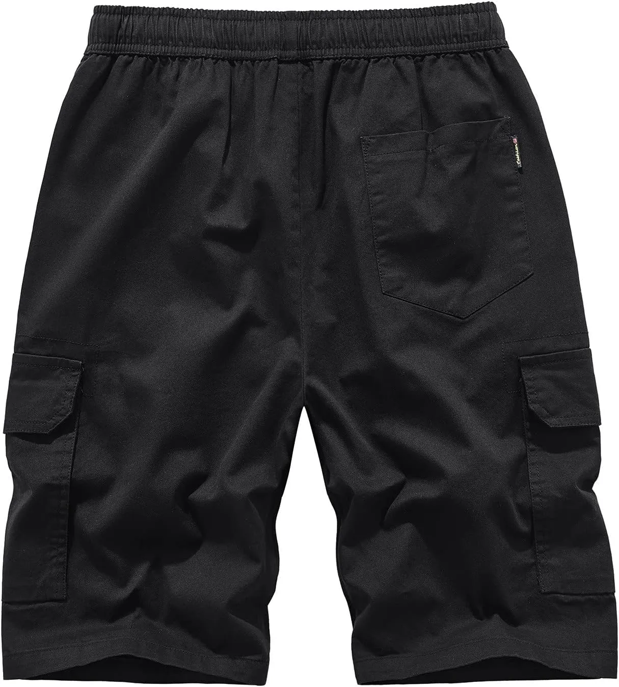 Muscularfit Camo Shorts for Men Big and Tall Drawstring Elastic Waist Cotton Camouflage Cargo Shorts Utility Tooling Shorts