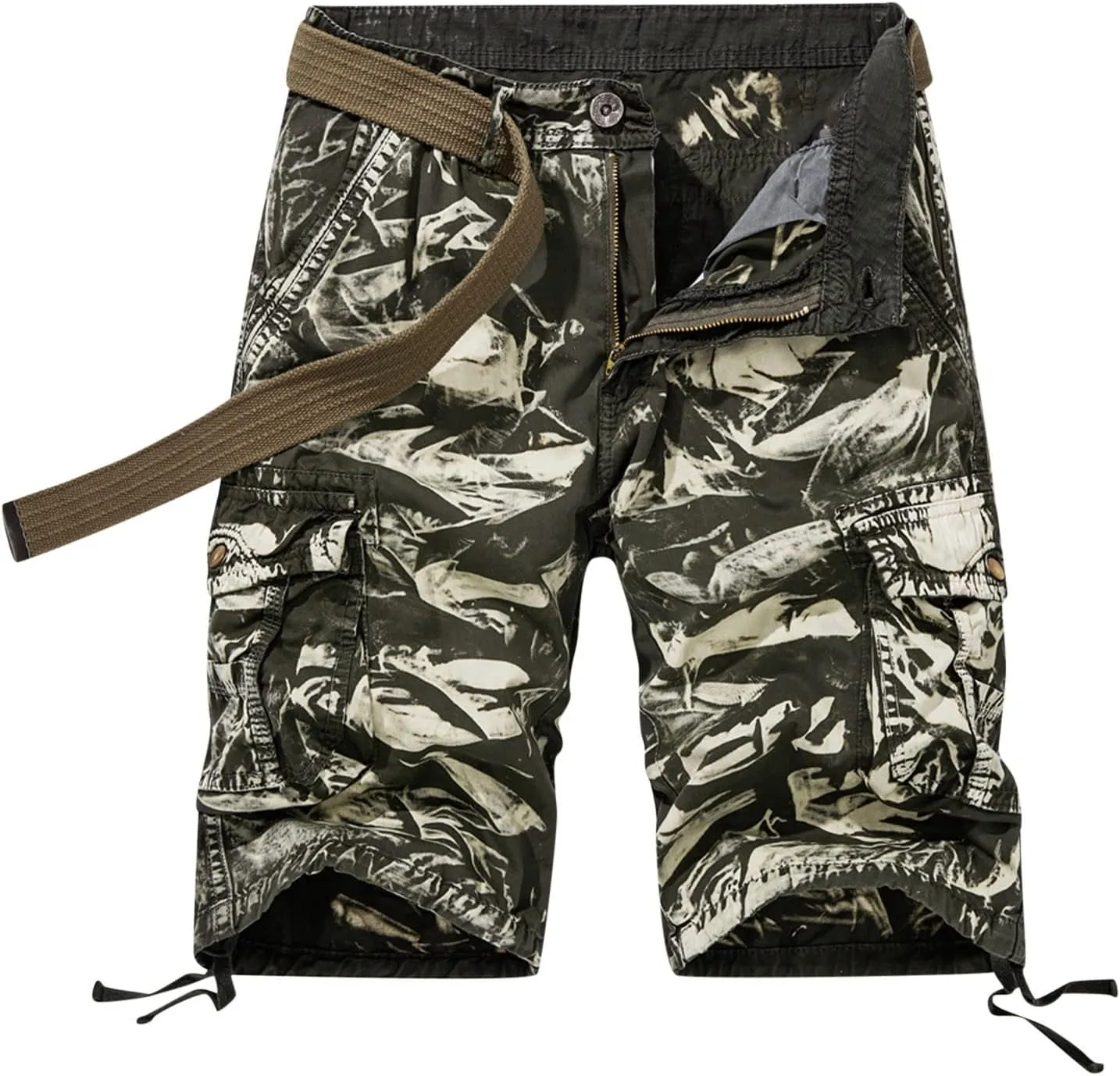 Muscularfit Cargo Shorts for Men 2023 Regular and Big & Tall Camo Multi Pockets Tooling Shorts Fashion Outdoor Work Shorts