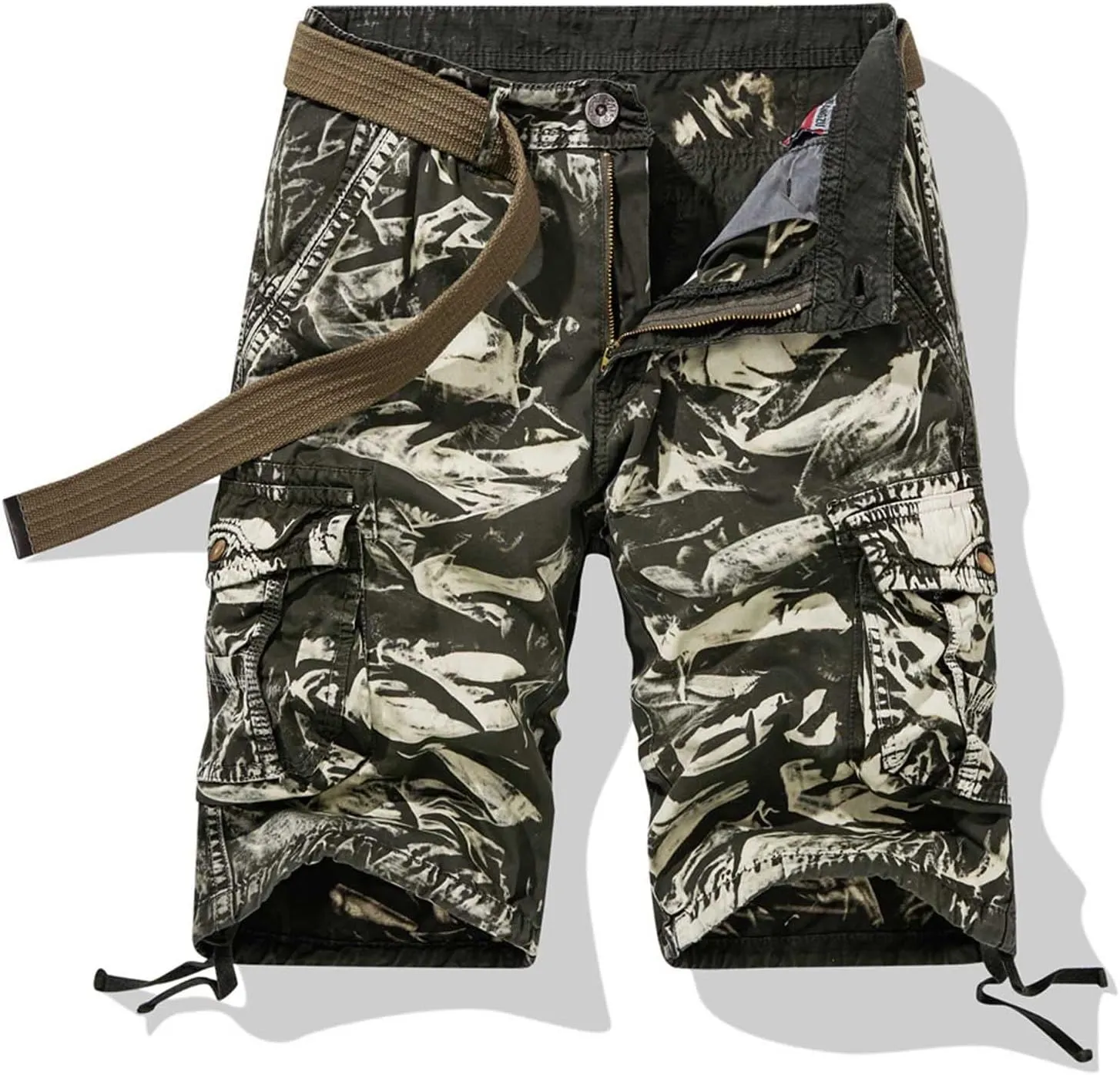 Muscularfit Cargo Shorts for Men 2023 Regular and Big & Tall Camo Multi Pockets Tooling Shorts Fashion Outdoor Work Shorts