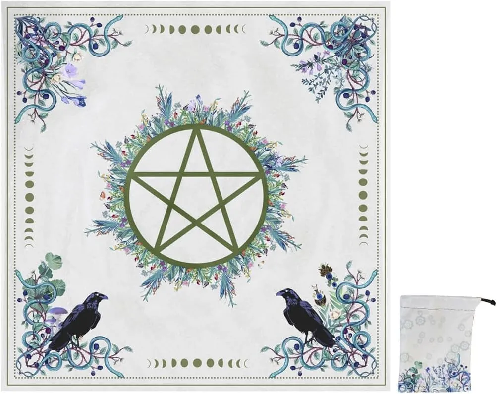 Mystical Tarot Card Tablecloth for Spiritual Seekers