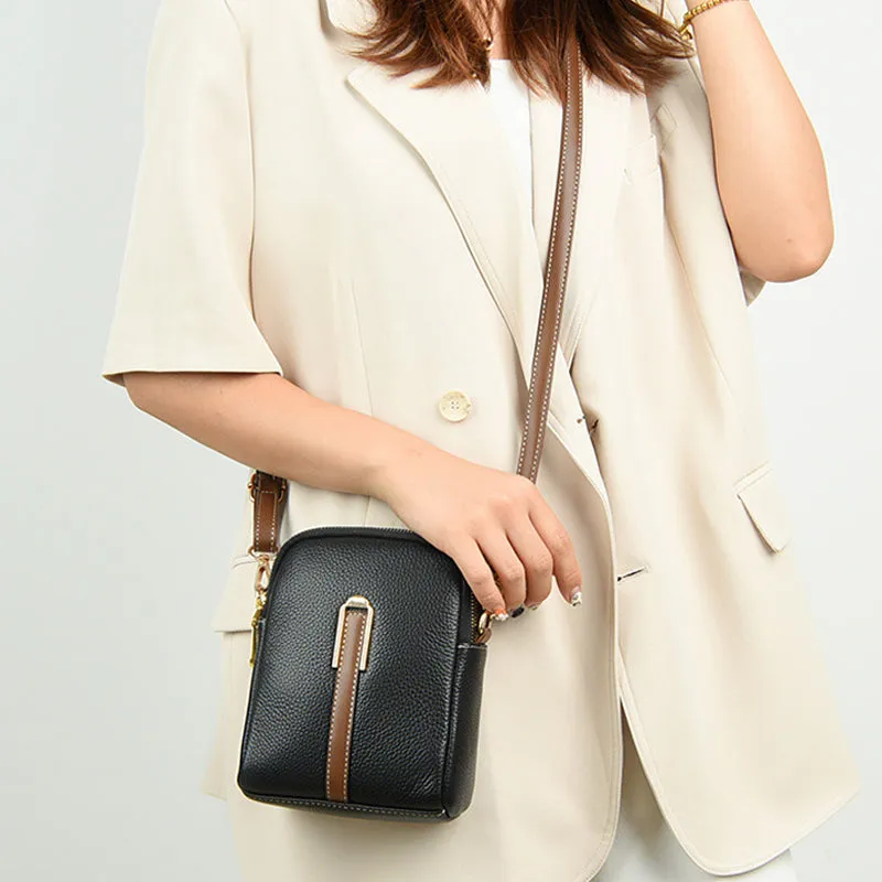 New Lychee Pattern Leather Mobile Phone Bag