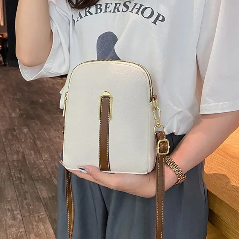 New Lychee Pattern Leather Mobile Phone Bag