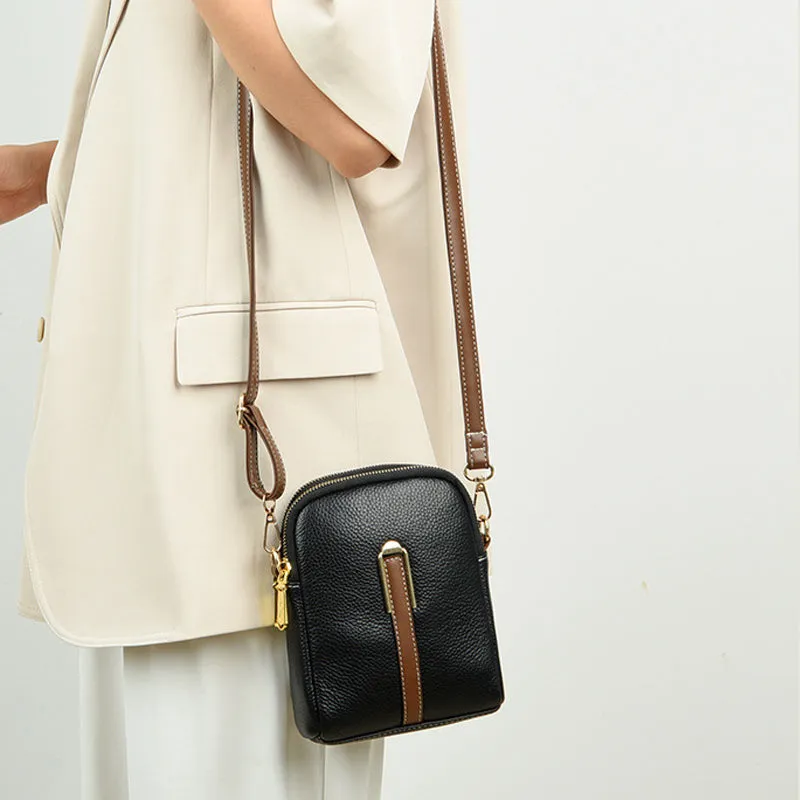 New Lychee Pattern Leather Mobile Phone Bag