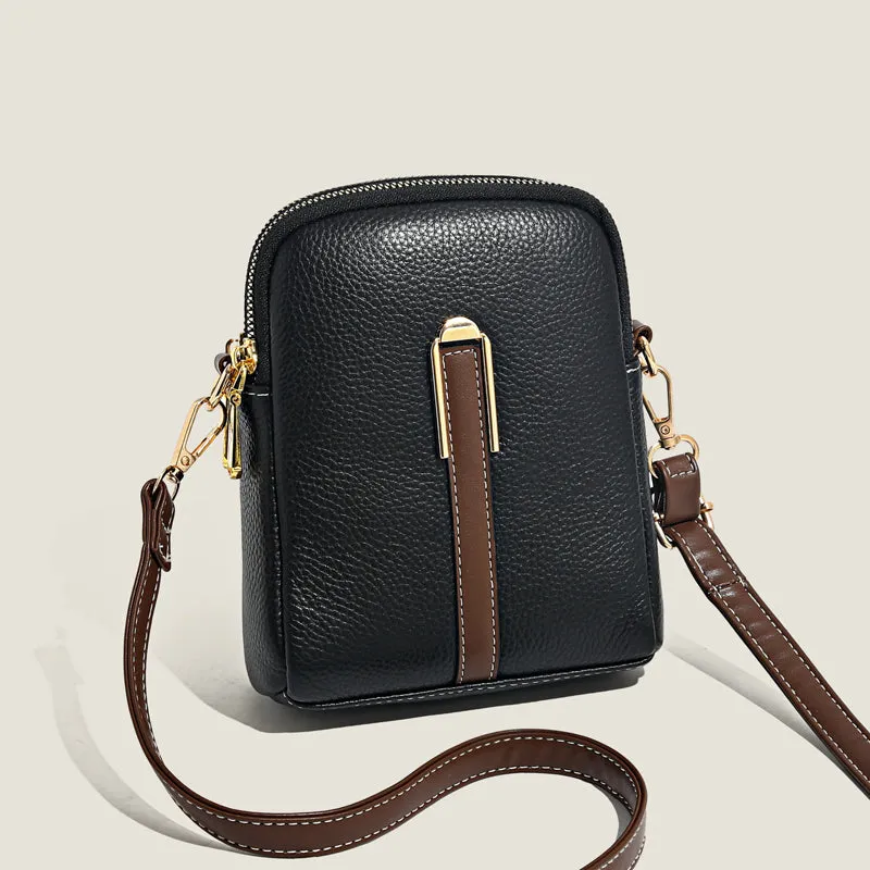 New Lychee Pattern Leather Mobile Phone Bag