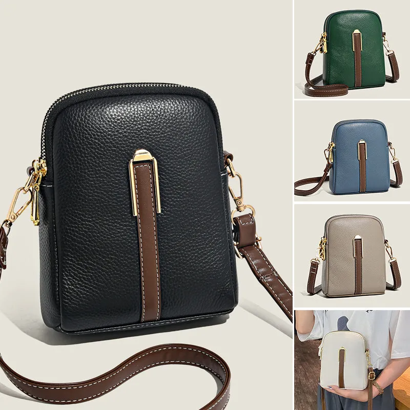 New Lychee Pattern Leather Mobile Phone Bag