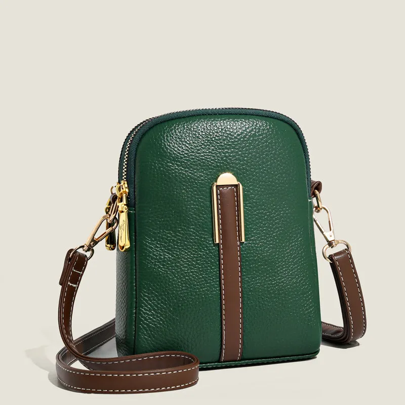 New Lychee Pattern Leather Mobile Phone Bag