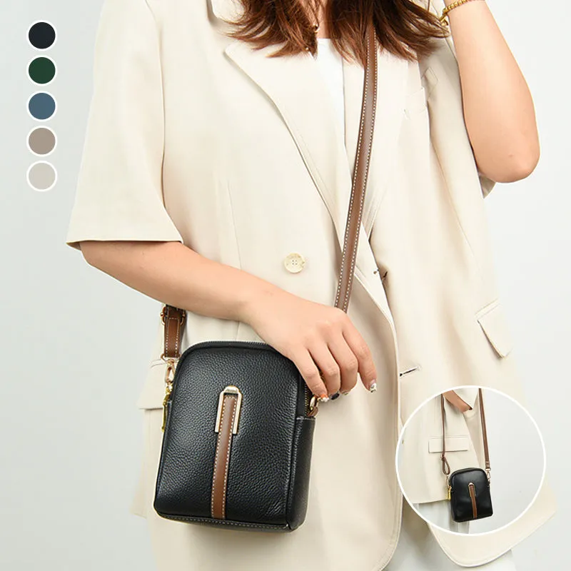 New Lychee Pattern Leather Mobile Phone Bag