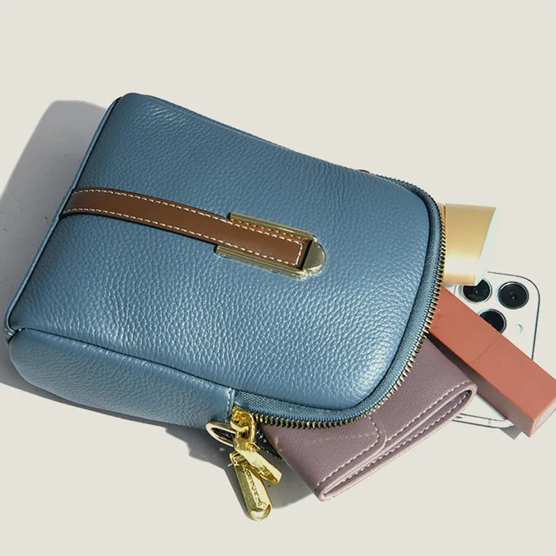 New Lychee Pattern Leather Mobile Phone Bag
