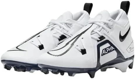 Nike Alpha Menace Pro 3 Mens Football Cleats Size 11.5 (White/College Navy/Black) (CT6649-108)
