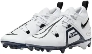 Nike Alpha Menace Pro 3 Mens Football Cleats Size 11.5 (White/College Navy/Black) (CT6649-108)