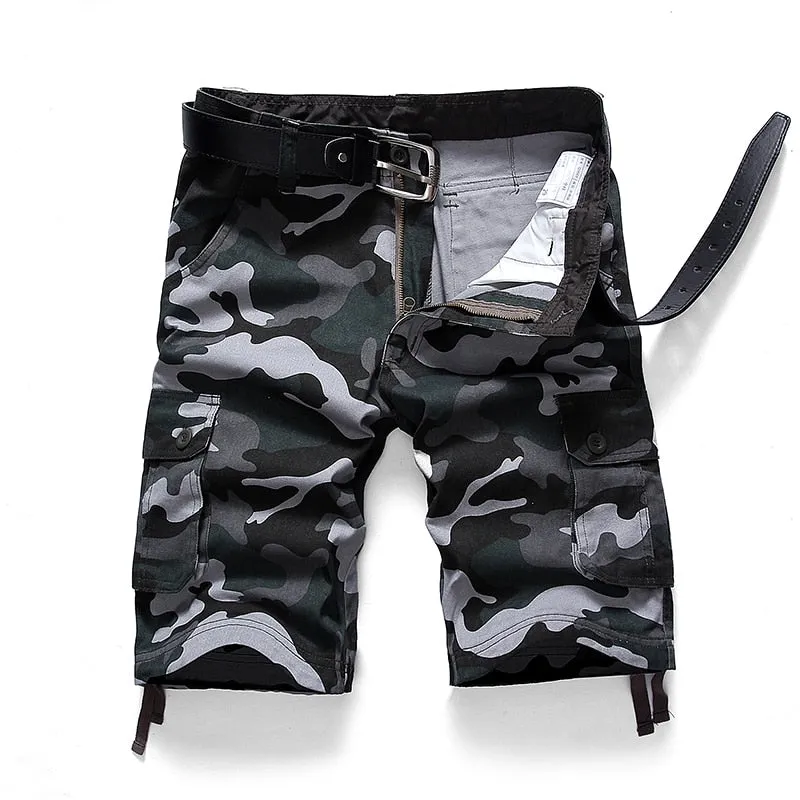North Royal Camo Cargo Shorts