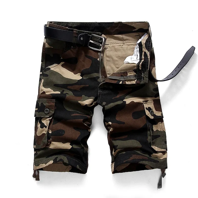 North Royal Camo Cargo Shorts