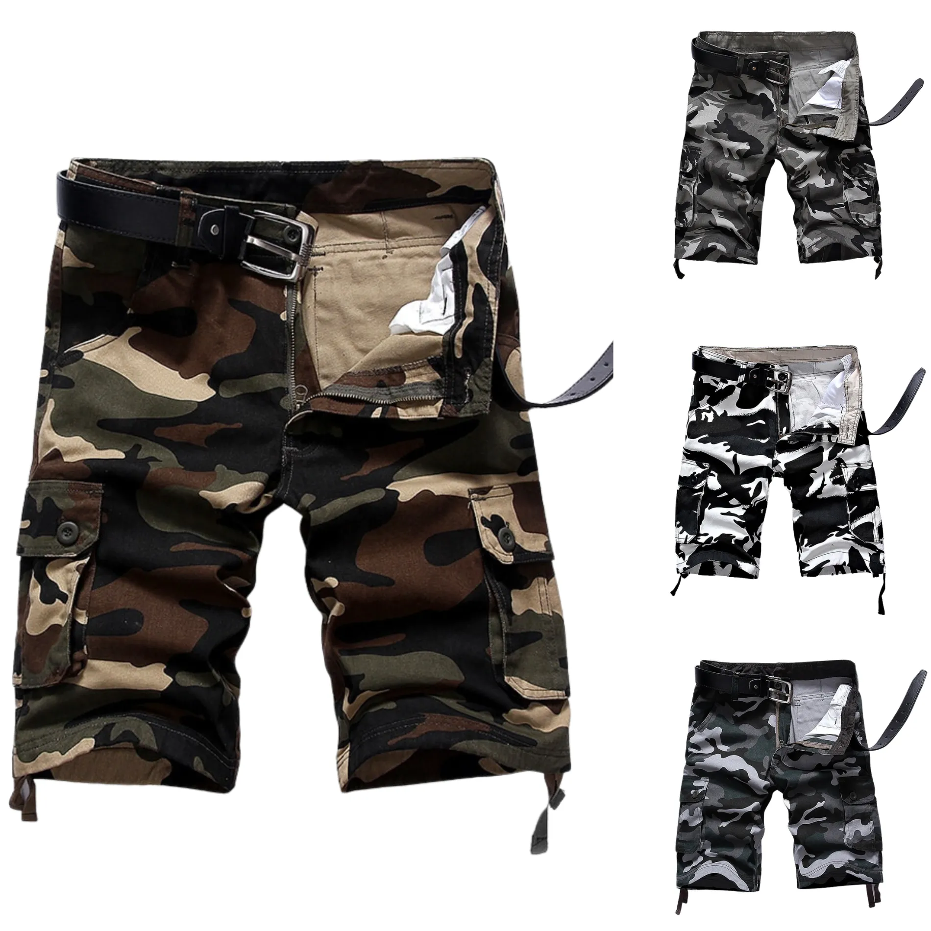 North Royal Camo Cargo Shorts