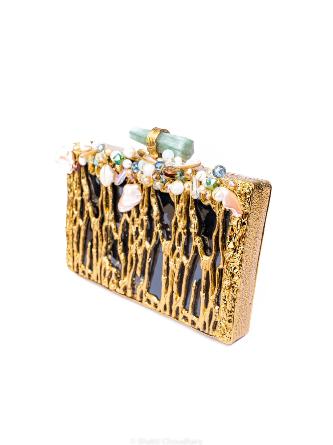 NR By Nidhi Rathi Embellished Embellished Box Clutch