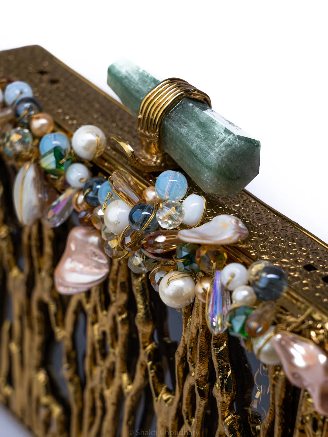 NR By Nidhi Rathi Embellished Embellished Box Clutch