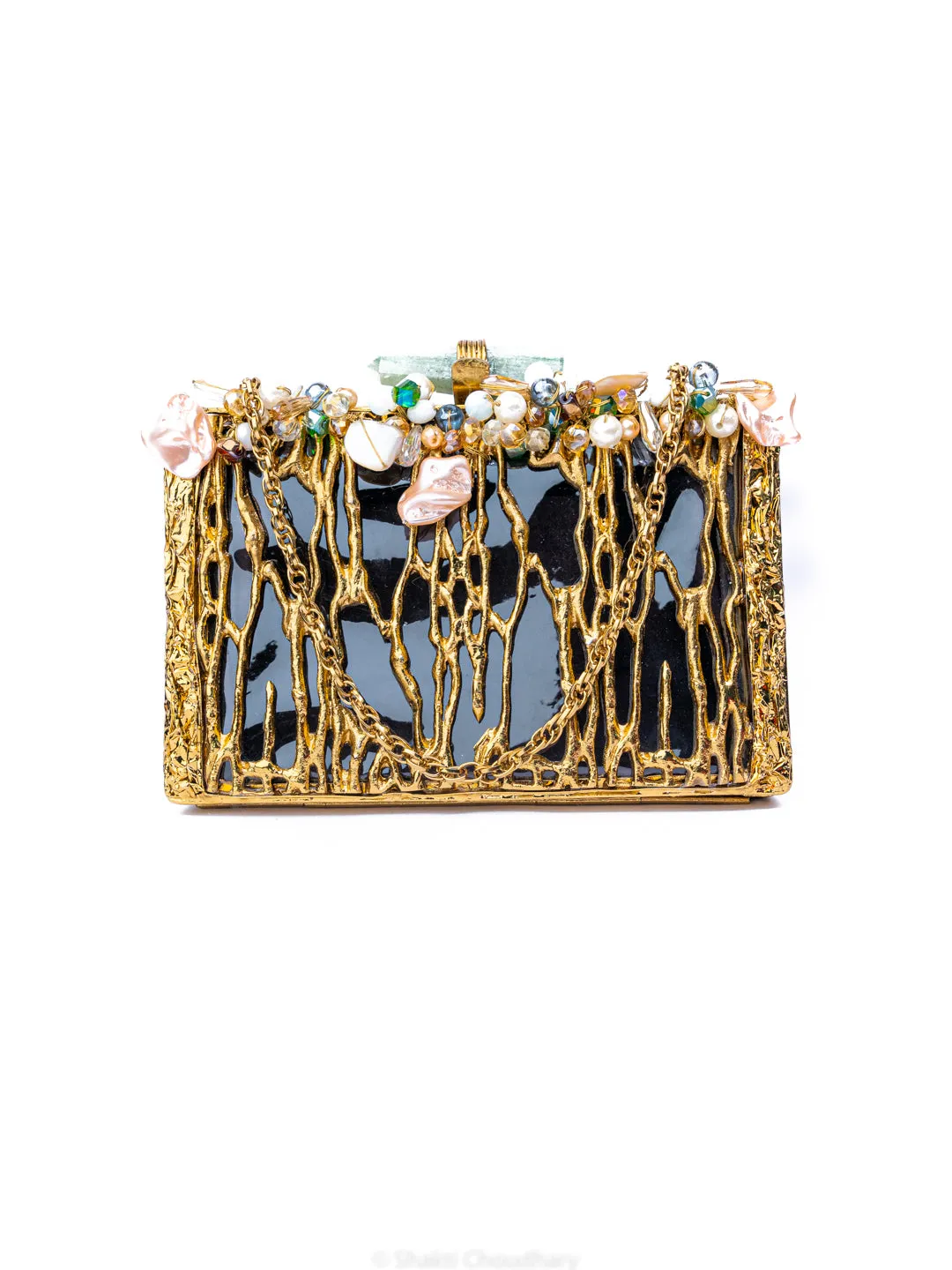 NR By Nidhi Rathi Embellished Embellished Box Clutch