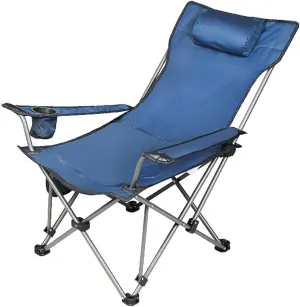 Office Chair, Camping Chairs Outdoor Furniture Beach Chairs Outdoor Folding Chair Portable Lawn Folding Seat Armchair with Cup Holder Pillow and Carry Bag Leisure Recliner Stool Folding Chairs Patio