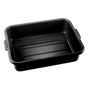Omcan 21.5″ x 15.5″ x 5″ Polypropylene Standard Black Bus Box