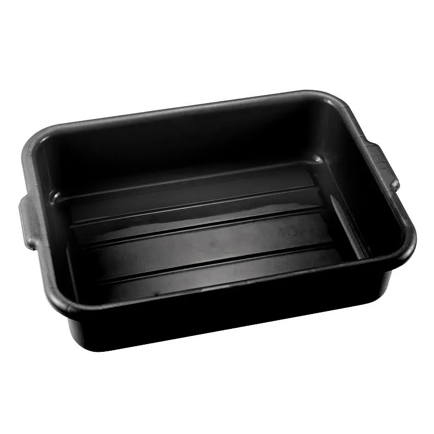 Omcan 21.5″ x 15.5″ x 5″ Polypropylene Standard Black Bus Box