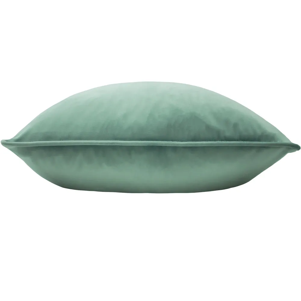 Opulence Soft Velvet Cushion Eau De Nil