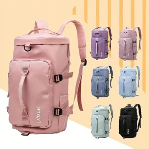 Organizer bags Solid Color for Men Women Large Capacity with Multiple Pockets Oxford Cloth School Bag Back Pack Satchel 9.84*9.84*18.11 inch, Back to School Gift