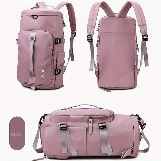 Organizer bags Solid Color for Men Women Large Capacity with Multiple Pockets Oxford Cloth School Bag Back Pack Satchel 9.84*9.84*18.11 inch, Back to School Gift