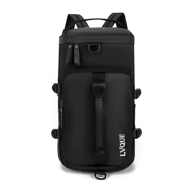 Organizer bags Solid Color for Men Women Large Capacity with Multiple Pockets Oxford Cloth School Bag Back Pack Satchel 9.84*9.84*18.11 inch, Back to School Gift