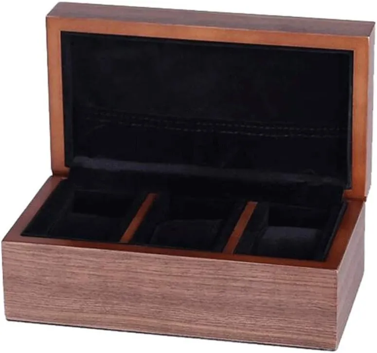 Organizer Case Wood Watch Box Display Storage Case Available in a Variety of Sizes/2Slots (3slots)
