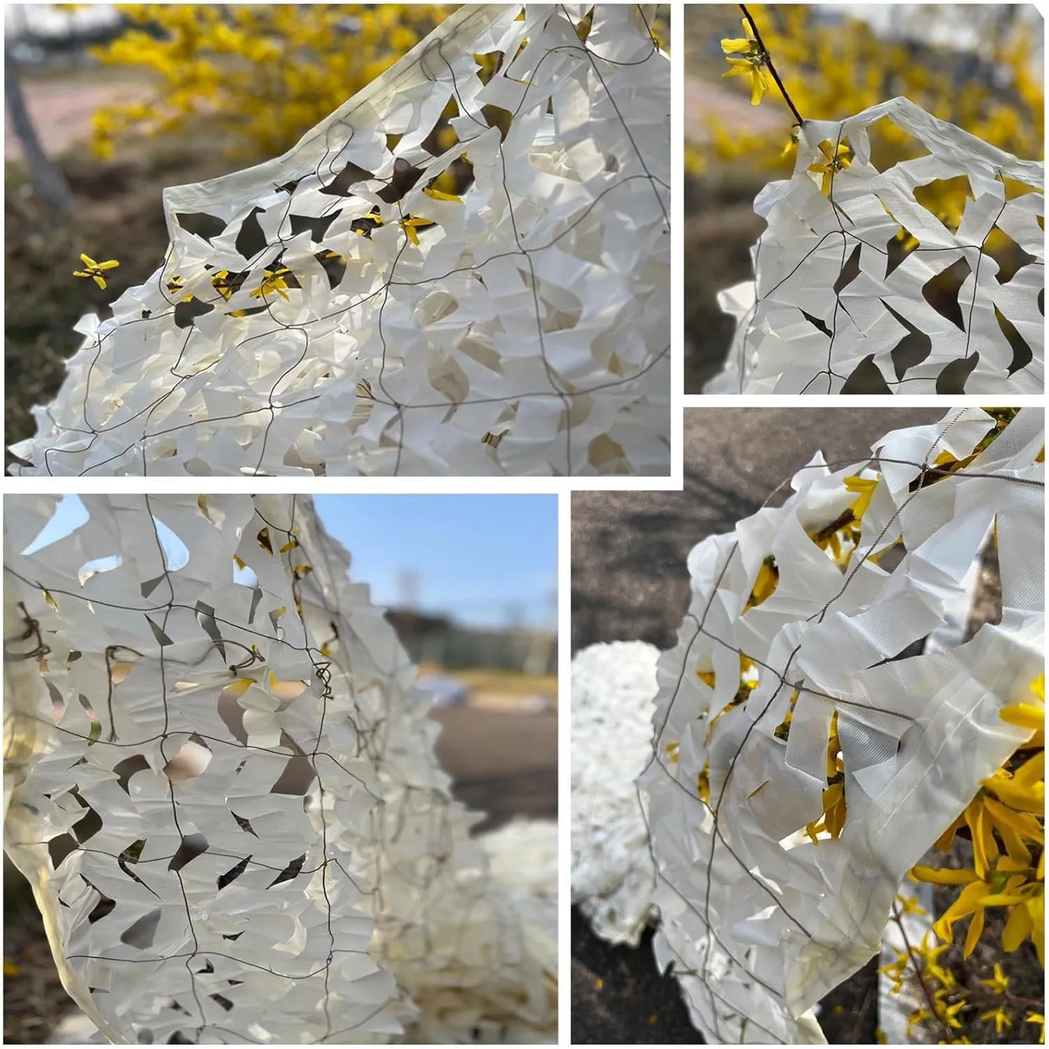 Outdoor Camouflage Netting, Military Camouflage Net, Reinforced Camo Sunshade Netting, Anti-Uv/Anti-Aging, for Camping, Hunting, Bird Watching, Photography, Decoration,Beige-7x10m/26.2x32.8ft