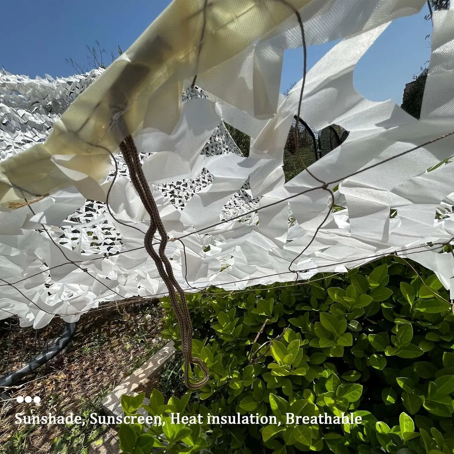 Outdoor Camouflage Netting, Military Camouflage Net, Reinforced Camo Sunshade Netting, Anti-Uv/Anti-Aging, for Camping, Hunting, Bird Watching, Photography, Decoration,Beige-7x10m/26.2x32.8ft