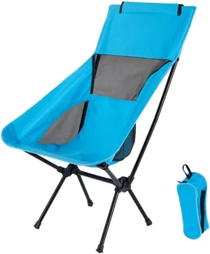 Outdoor Fishing Chair Travel Ultralight Camping BBQ Chair Folding High Load Portable Extended Hiking Beach Seat Tool (A As Shown)