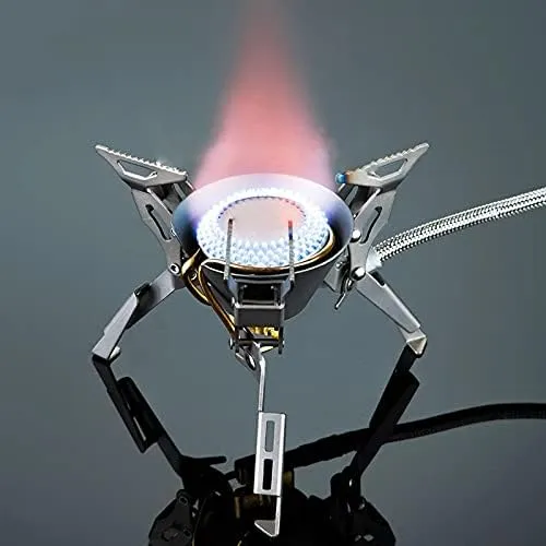 Outdoor Gas Stove Camping Gas Burner Folding Electronic Stove Hiking Portable Foldable Split Stoves 3000W Camping Accessories