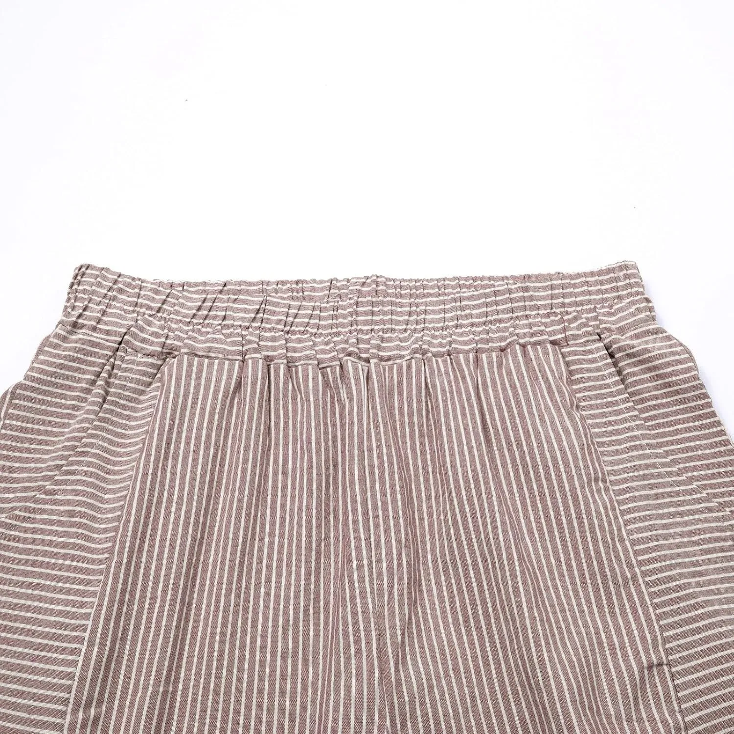 PantalóN De Lino para Mujer Elastic Waistband High Waistband Pocket Pants Linen Pants for Women Pantalon Lino Mujer