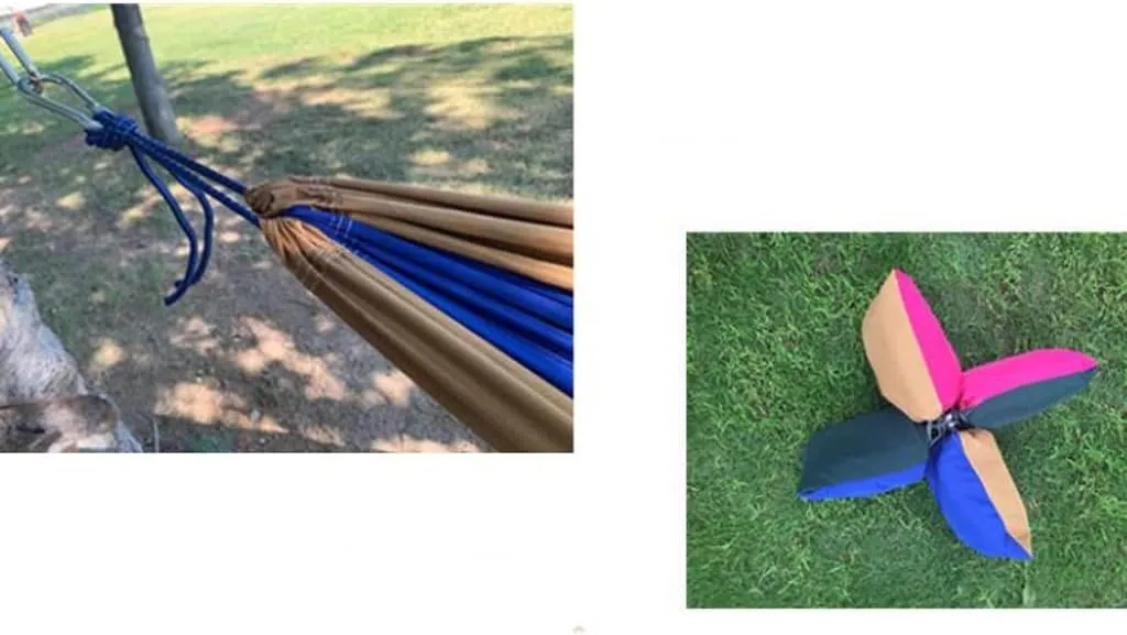 Parachute Cloth Hammock, Nylon Spinning Double Swing Outdoor Supplies Camping Equipment