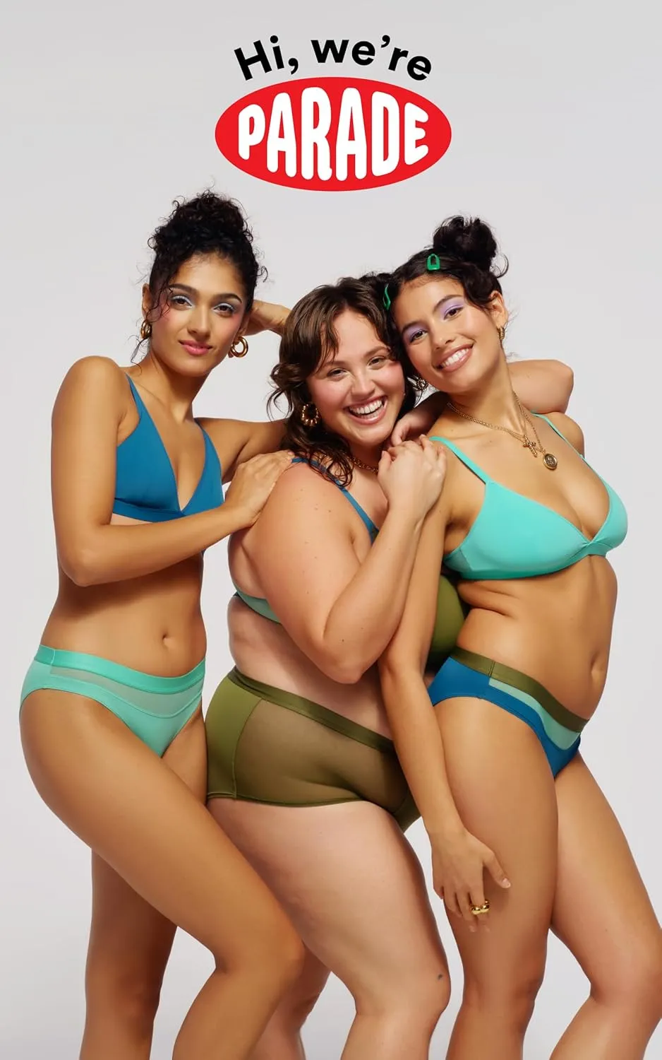 Parade womens Re:play Dream Fit Triangle Bralette: Available in Multi Packs