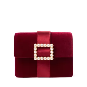 PEARLS BUCKLE CLUTCH  RUBINO