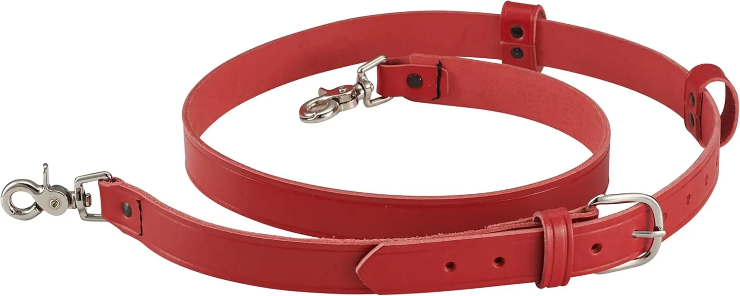 Perfect Fit Shield Wallets Leather Firemans Red Radio Strap Chrome Hardware Firefighter Red Leather