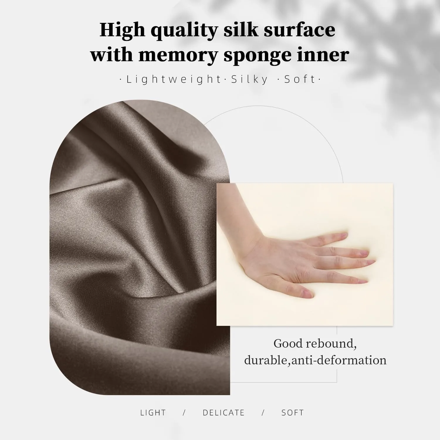 Pillow Inserts for Evelyne TPM, Purse Pillow Compatible with Evelyne 16, Soft Memory Foam Pillow to Keep Shape without Overfull (Etoupe Grey, EvelyTPM)