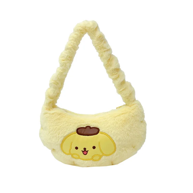 Plush Cute Cartoon Portable Storage Fashionable Crossbody Bags