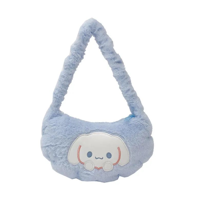 Plush Cute Cartoon Portable Storage Fashionable Crossbody Bags