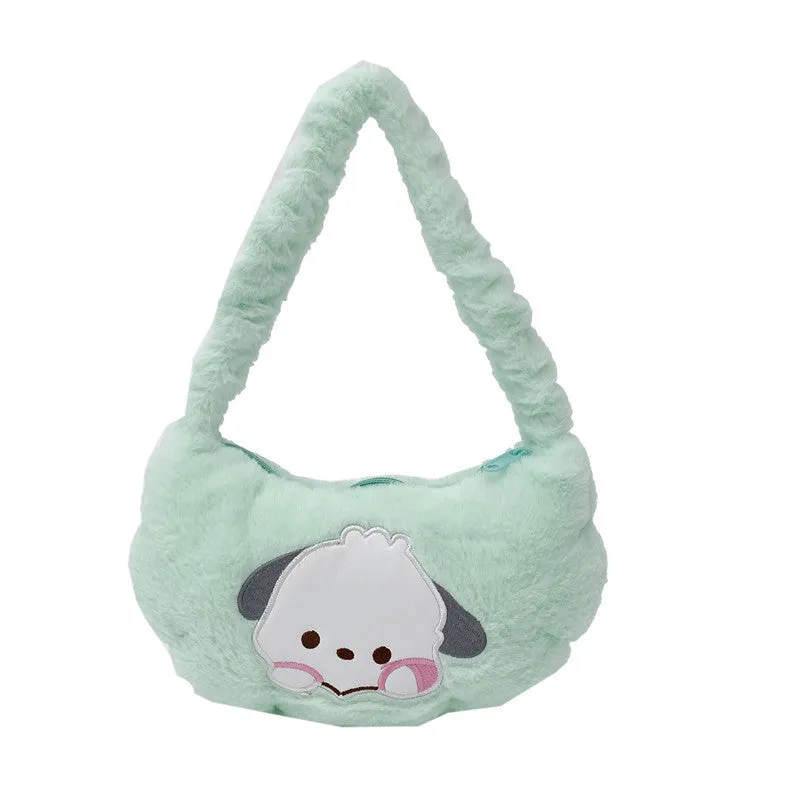 Plush Cute Cartoon Portable Storage Fashionable Crossbody Bags