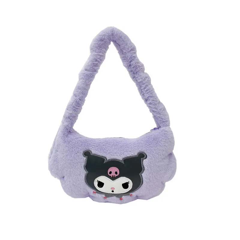 Plush Cute Cartoon Portable Storage Fashionable Crossbody Bags