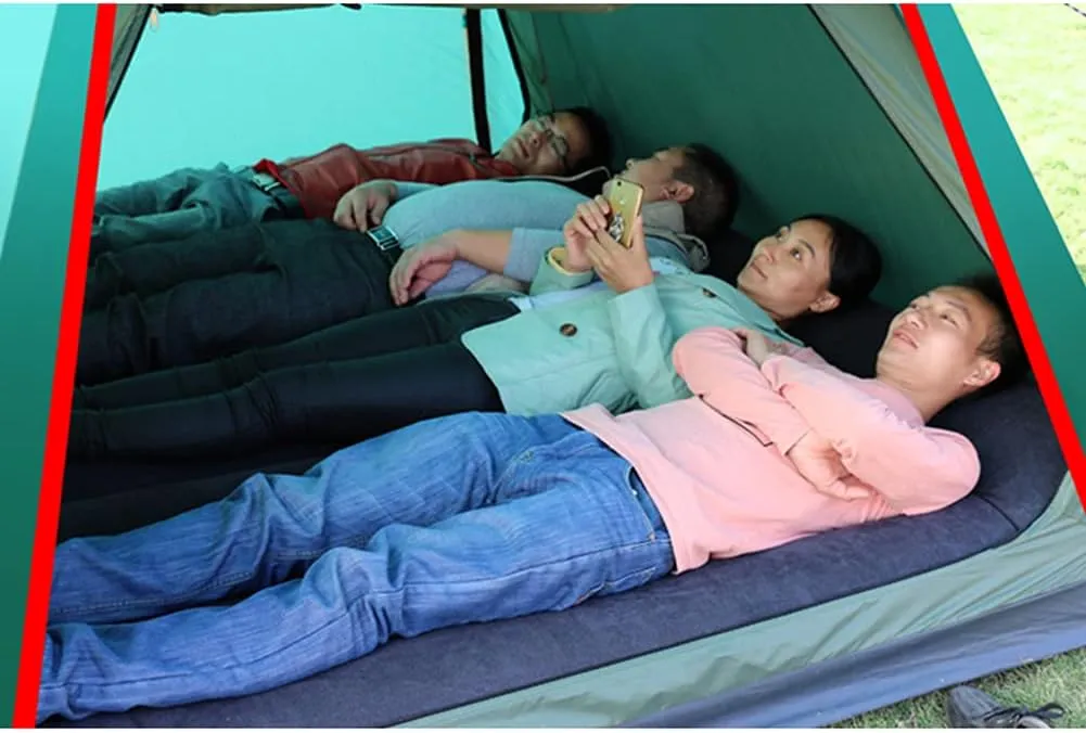 Pop Up Tent Family Camping Tent 3-4 Person Portable Tent Automatic Tent Waterproof Windproof for Camping Hiking Mountaineering, Yellow