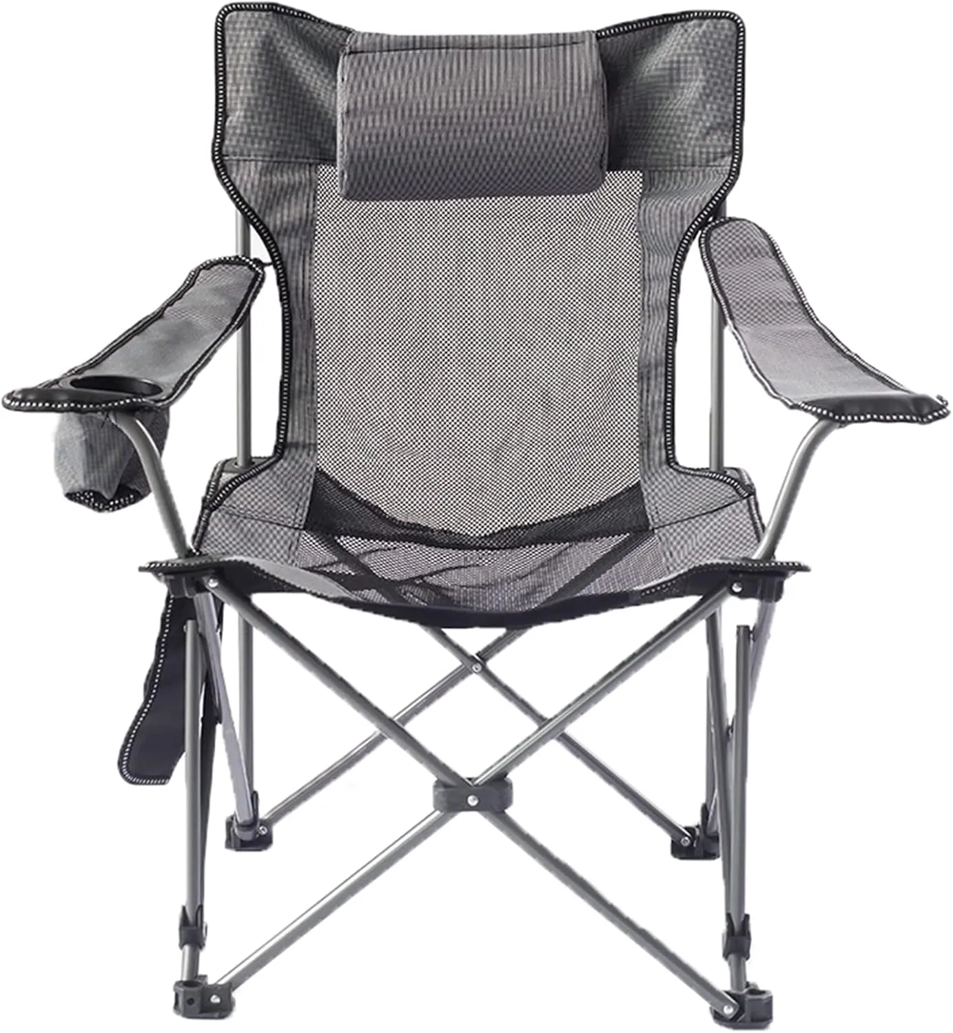 Portable Chairs for Adults 120kg Beach Chairs High Off Ground Reclining, Folding Camping Chair with Carrying Bag,C
