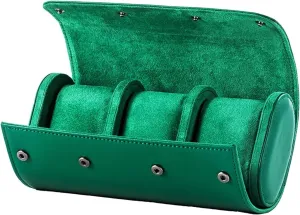 Portable Watch Bag Mechanical Watch Storage Box Leather Watch Bag Watch Storage Box Suitable For Most Watches And Smart Watches(3 Slots)
